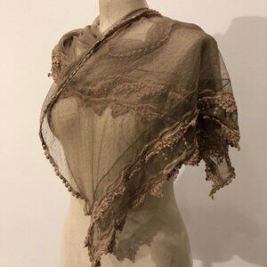 Shear knit scarf